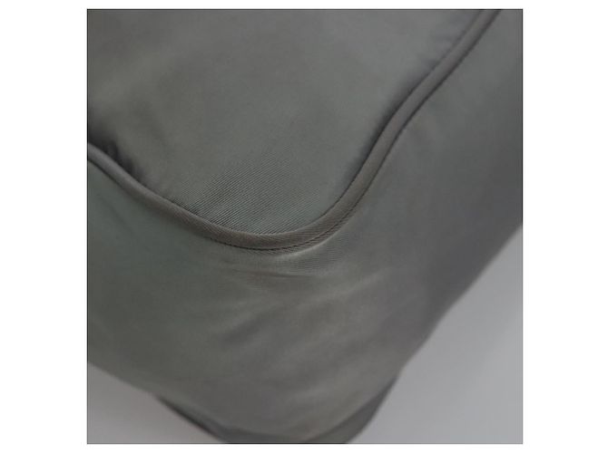 PRADA Borsa a mano in nylon grigio Auth BD1037 Marrone - vista 10