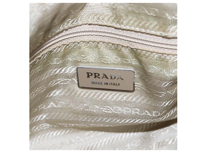 PRADA Borsa a mano in nylon grigio Auth BD1037 Marrone - vista 16