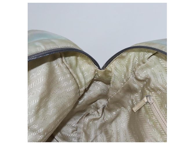 PRADA Borsa a mano in nylon grigio Auth BD1037 Marrone - vista 19