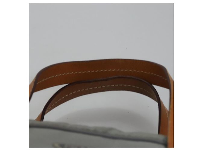 PRADA Borsa a mano in nylon grigio Auth BD1037 Marrone - vista 8