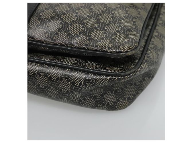 Céline Borsa a spalla in tela Macadam CELINE Navy Auth KD213 Blu navy - vista 10
