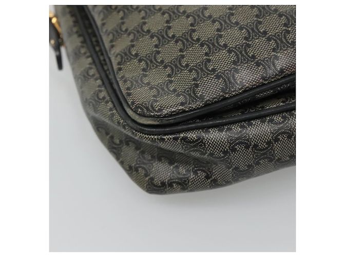 Céline Borsa a spalla in tela Macadam CELINE Navy Auth KD213 Blu navy - vista 11