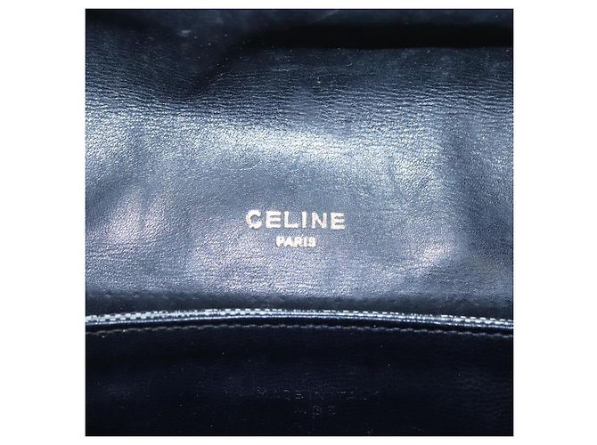 Céline Borsa a spalla in tela Macadam CELINE Navy Auth KD213 Blu navy - vista 15