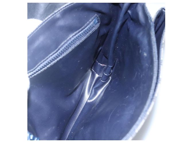 Céline Borsa a spalla in tela Macadam CELINE Navy Auth KD213 Blu navy - vista 17