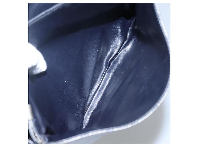 Céline Borsa a spalla in tela Macadam CELINE Navy Auth KD213 Blu navy - vista 20