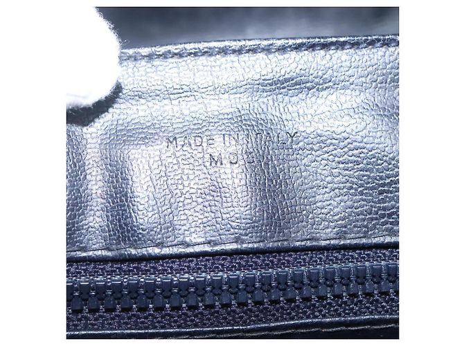 Céline Borsa a spalla in tela Macadam CELINE Navy Auth KD213 Blu navy - vista 21