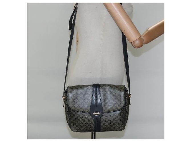 Céline Borsa a spalla in tela Macadam CELINE Navy Auth KD213 Blu navy - vista 22