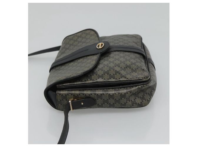 Céline Borsa a spalla in tela Macadam CELINE Navy Auth KD213 Blu navy - vista 5