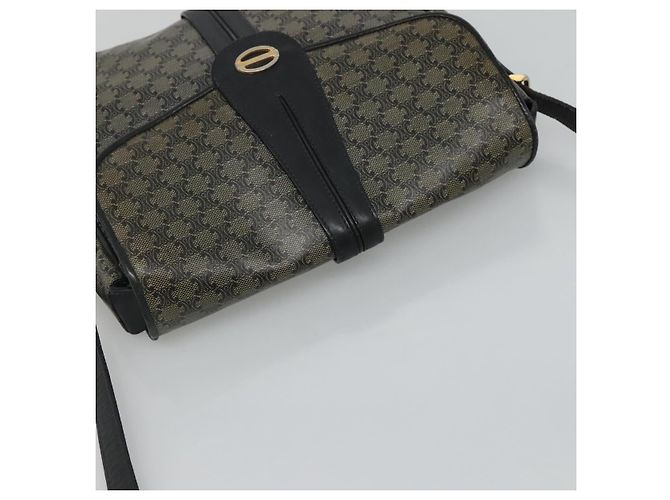 Céline Borsa a spalla in tela Macadam CELINE Navy Auth KD213 Blu navy - vista 6
