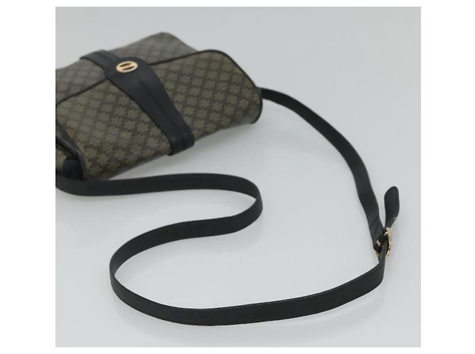 Céline Borsa a spalla in tela Macadam CELINE Navy Auth KD213 Blu navy - vista 7