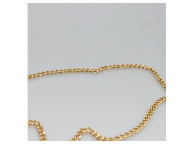 Borsa a spalla Gancini Chain in pelle nera e oro Auth BD929 di Salvatore Ferragamo Nero D'oro - vista 8