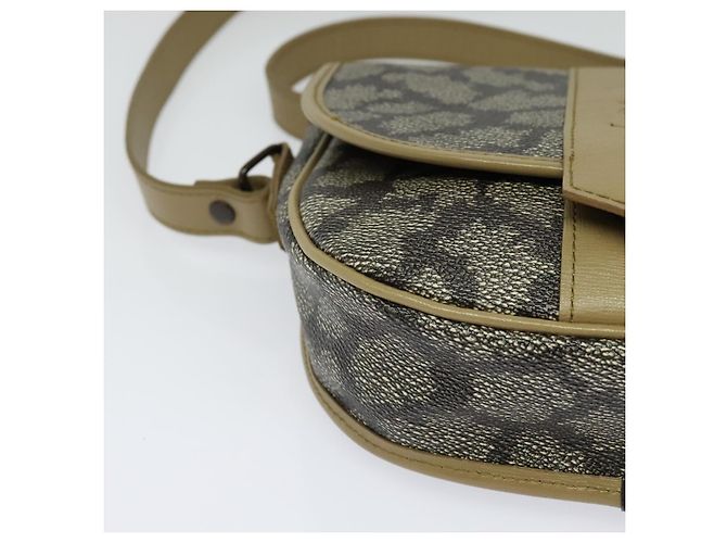 Borsa a spalla SAINT LAURENT in PVC embossé grigio Auth BA782 Marrone - vista 10