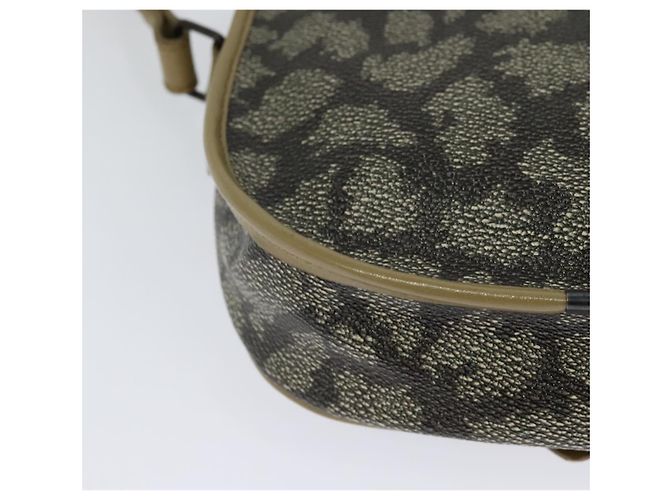 Borsa a spalla SAINT LAURENT in PVC embossé grigio Auth BA782 Marrone - vista 12