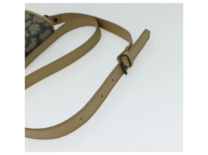 Borsa a spalla SAINT LAURENT in PVC embossé grigio Auth BA782 Marrone - vista 7