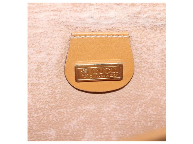 Gucci Borsa a Spalla Micro GG Supreme PVC Beige Oro 004 89 1041 Auth ep7893 D'oro - vista 15