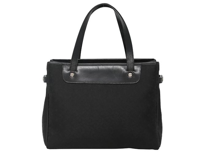 Céline Borsa a mano in tela Macadam Celine C nera Auth ep7965 Nero - vista 2