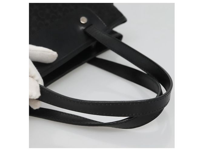 Céline Borsa a mano in tela Macadam Celine C nera Auth ep7965 Nero - vista 7