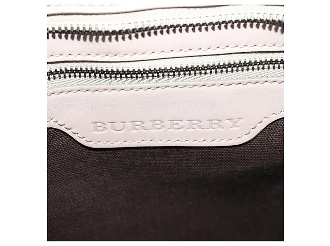 Borsa a spalla Burberry Nova Check PVC Khaki Auth BA711 Cachi - vista 14