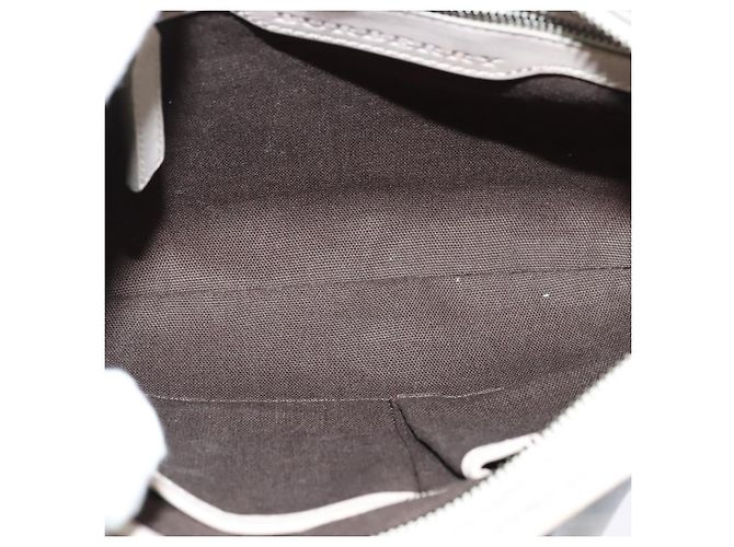 Borsa a spalla Burberry Nova Check PVC Khaki Auth BA711 Cachi - vista 15