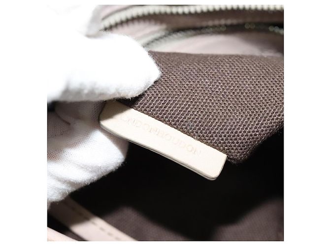 Borsa a spalla Burberry Nova Check PVC Khaki Auth BA711 Cachi - vista 20