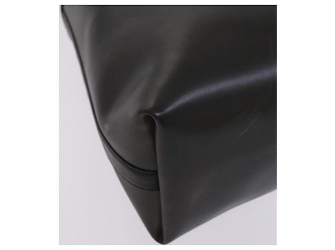 Borsa a mano Gancini in vinile nero Salvatore Ferragamo Auth bs23548 - vista 11