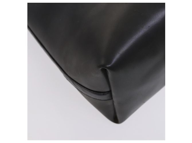 Borsa a mano Gancini in vinile nero Salvatore Ferragamo Auth bs23548 - vista 13