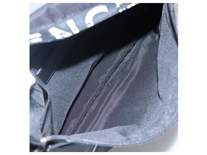 Borsa a spalla GIVENCHY in nylon nero argento autentica bs23553 - vista 17