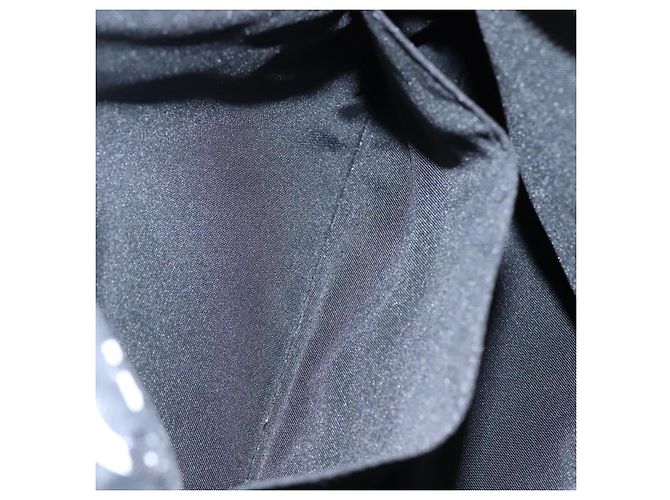 Borsa a spalla GIVENCHY in nylon nero argento autentica bs23553 - vista 20