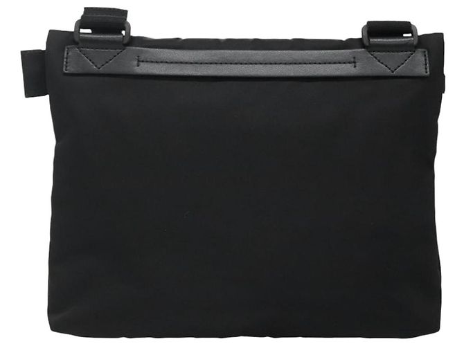 Borsa a spalla GIVENCHY in nylon nero argento autentica bs23553 - vista 3