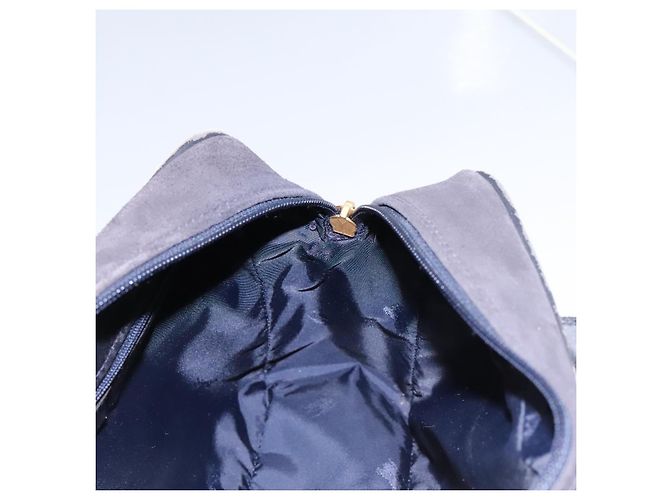 Autre Marque Borsa a Spalla Burberrys Nova Check in Tela Blu Navy e Oro Auth EC762 D'oro - vista 18