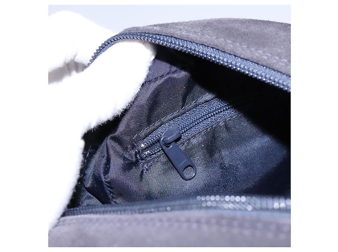 Autre Marque Borsa a Spalla Burberrys Nova Check in Tela Blu Navy e Oro Auth EC762 D'oro - vista 20