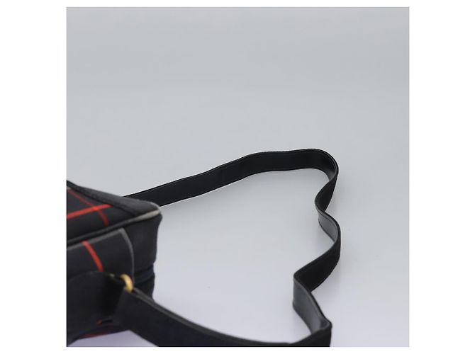 Autre Marque Borsa a Spalla Burberrys Nova Check in Tela Blu Navy e Oro Auth EC762 D'oro - vista 8