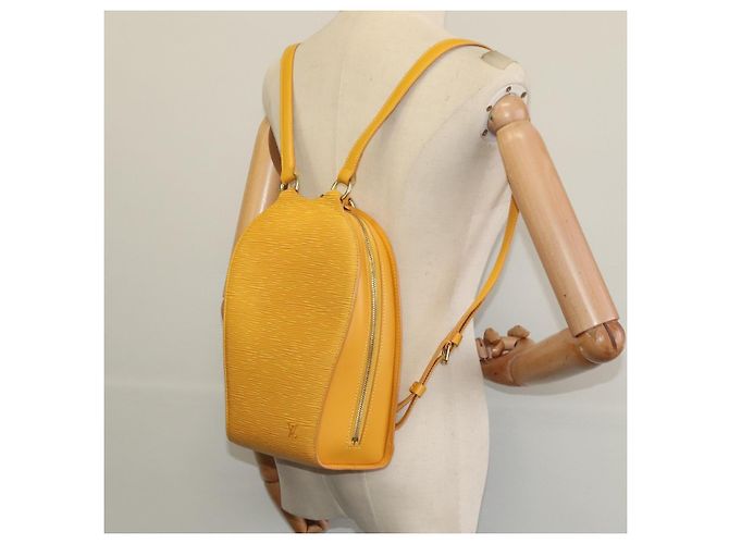 LOUIS VUITTON Zaino Epi Mabillon Giallo M52239 LV Auth ep7969 - vista 21