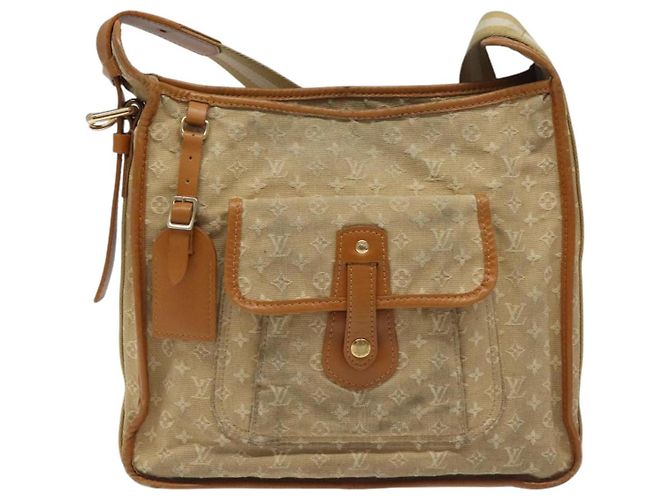 LOUIS VUITTON Monogram Mini Buzas Marie Kate Borsa Beige M92323 LV Auth KD189 - vista 13