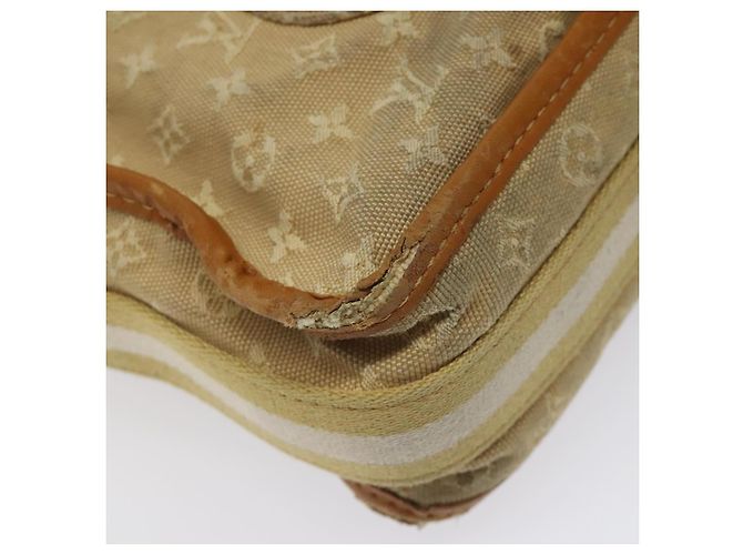 LOUIS VUITTON Monogram Mini Buzas Marie Kate Borsa Beige M92323 LV Auth KD189 - vista 9