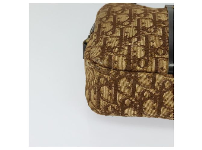 Borsa a spalla in tela Trotter Christian Dior marrone Auth BD734 - vista 10