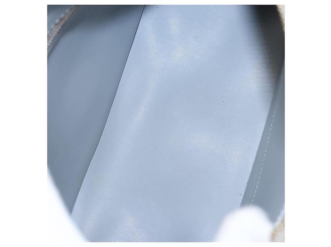 LOUIS VUITTON Monogram Vernis Houston Borsa a Mano Blu Baby M91005 LV Auth BA788 Blu chiaro - vista 11