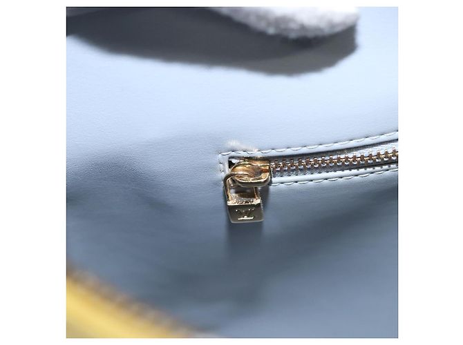 LOUIS VUITTON Monogram Vernis Houston Borsa a Mano Blu Baby M91005 LV Auth BA788 Blu chiaro - vista 22
