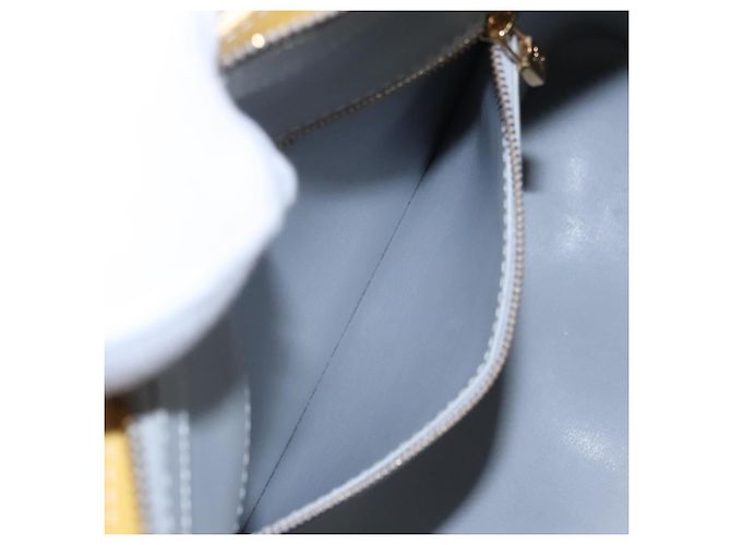 LOUIS VUITTON Monogram Vernis Houston Borsa a Mano Blu Baby M91005 LV Auth BA788 Blu chiaro - vista 23