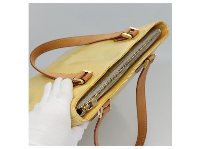 LOUIS VUITTON Monogram Vernis Houston Borsa a Mano Blu Baby M91005 LV Auth BA788 Blu chiaro - vista 8