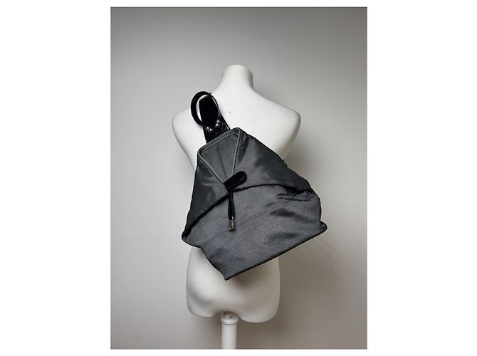 Vintage Loewe Madrid Leder Umhängetasche / Rucksack Schwarz - Ansicht 10