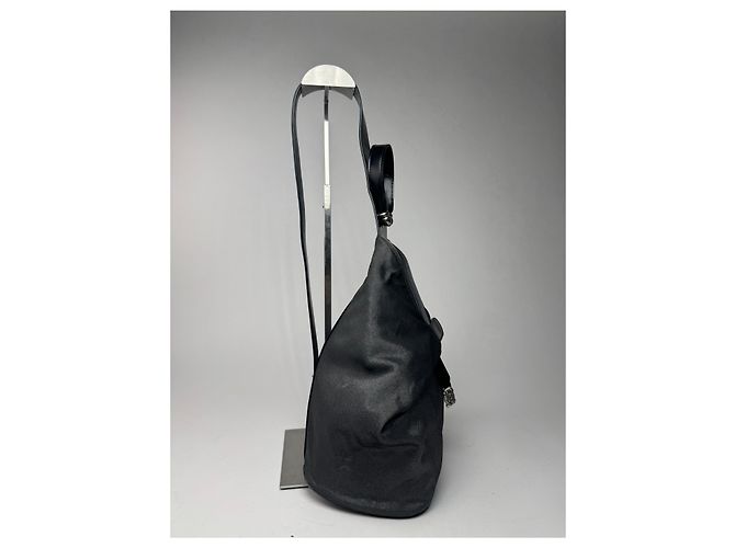 Vintage Loewe Madrid Leder Umhängetasche / Rucksack Schwarz - Ansicht 13