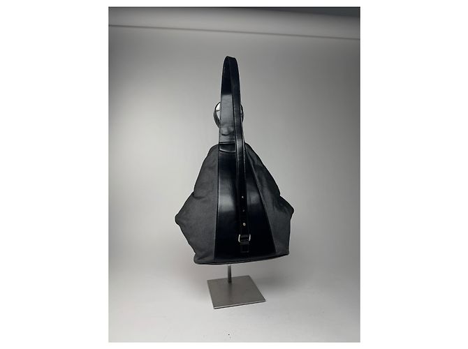 Vintage Loewe Madrid Leder Umhängetasche / Rucksack Schwarz - Ansicht 7
