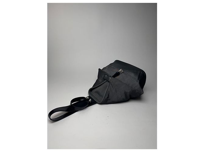 Vintage Loewe Madrid Leder Umhängetasche / Rucksack Schwarz - Ansicht 8
