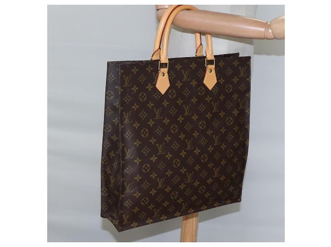 LOUIS VUITTON Borsa Sac Plat Monogram M51140 LV Auth EC550 Monogramma - vista 19