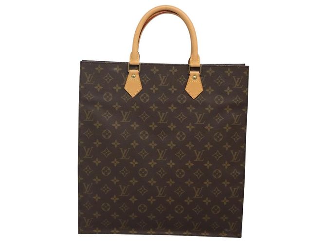 LOUIS VUITTON Borsa Sac Plat Monogram M51140 LV Auth EC550 Monogramma - vista 2