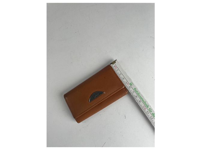 Vintage Dior Leather Key Holder Brown Orange - view 11