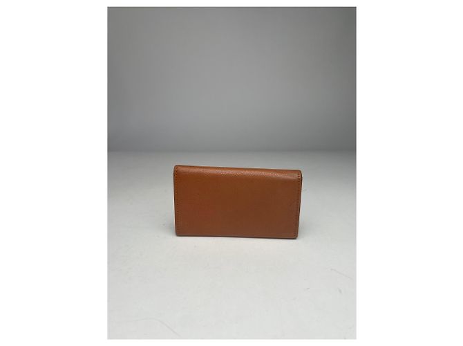 Vintage Dior Leather Key Holder Brown Orange - view 2