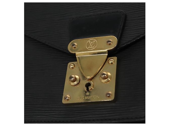 LOUIS VUITTON Epi Monceau 28 Borsa a Mano Nera M52122 LV Auth ep7922 Nero - vista 17
