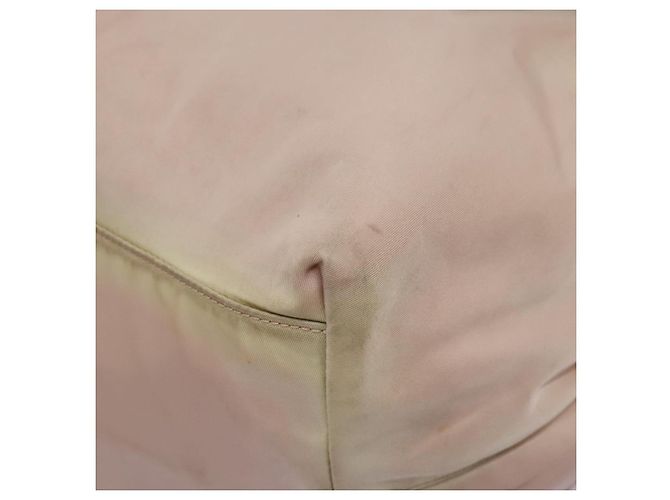 PRADA Borsa a mano in nylon pelle 2 vie rosa oro Auth EC720 D'oro - vista 11
